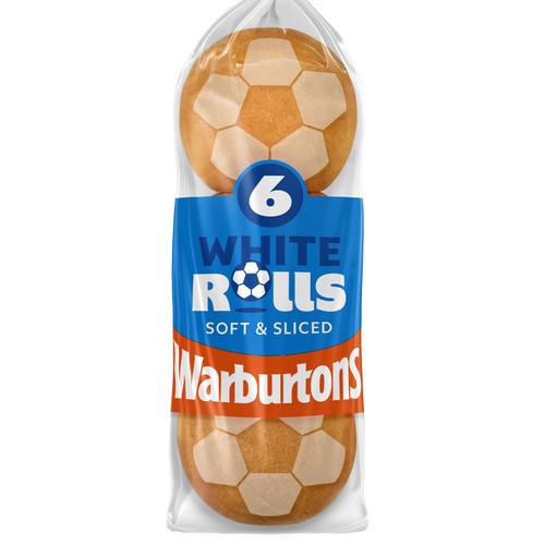 Warburtons 6 white rolls