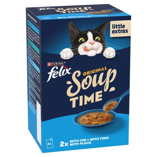 Felix Soup Fish Selection Plaice, Tuna & Cod Wet Cat Food