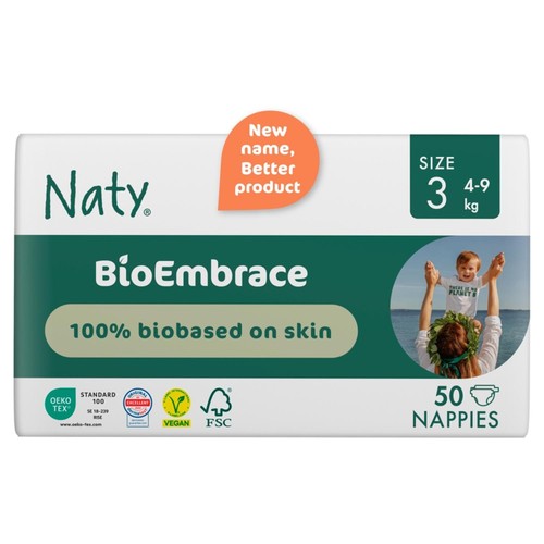 Naty BioEmbrace Big Pack Nappies Size 3 (4-9kg)