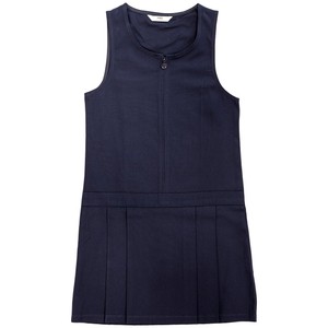 M&S Pleated Pinafore, 7-8 Years, Navy