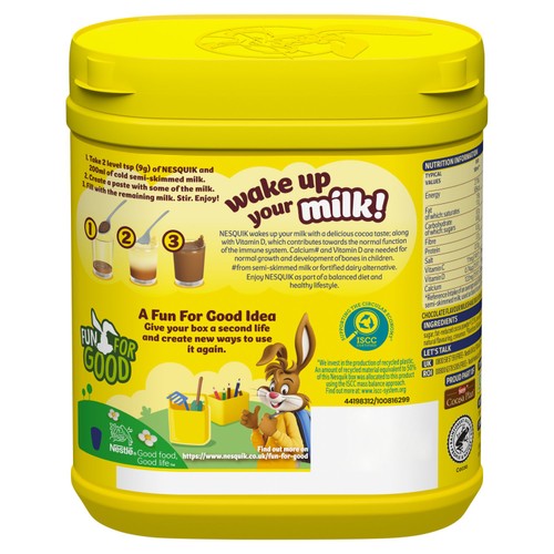 Nesquik Chocolate Milkshake Tub