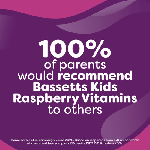 Bassetts Multivitamins, Raspberry 7-11yrs