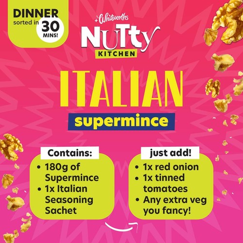 Whitworths Nutty Kitchen Plant Based Italian Mince