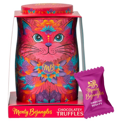Monty Bojangles Persian Pink Tin Choccy Scoffy Truffles