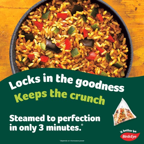 Birds Eye Steamfresh 2 Mediterranean Vegetable Rice Steam Bags