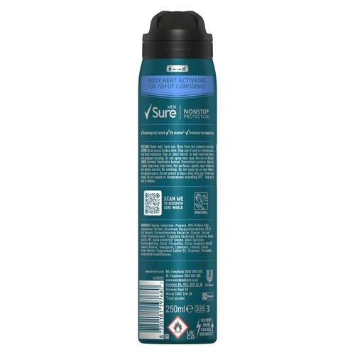 Sure Men 72hr Nonstop Protection Invisible Ice Antiperspirant Deodorant