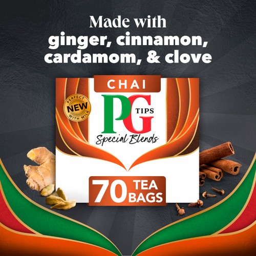 PG Tips Chai Warm and Spicy Plant Based Biodegradable Tea Bags