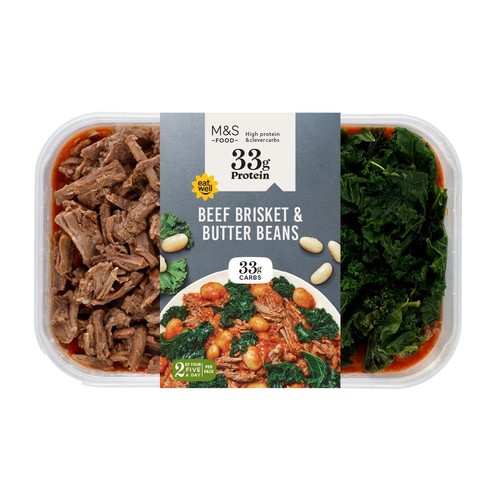 M&S High Protein Beef Brisket & Smoky Tomato Beans