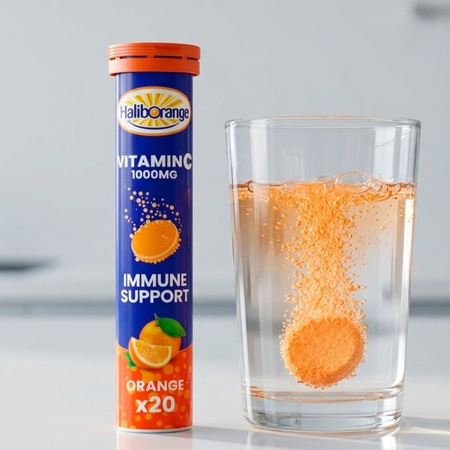 Haliborange Vitamin C Orange Effervescent Tablets 1000mg 12yrs+