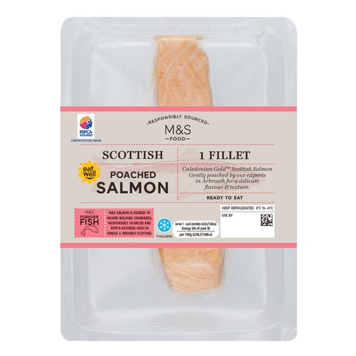 M&S Scottish Poached Salmon Fillet