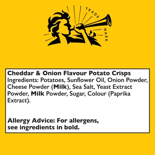 Pipers Wyke Farm Cheddar & Onion Sharing Bag Crisps