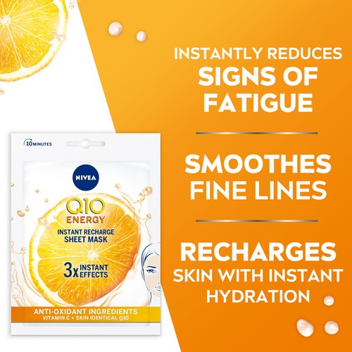 NIVEA Q10 Energy Anti-Wrinkle Face Sheet Mask