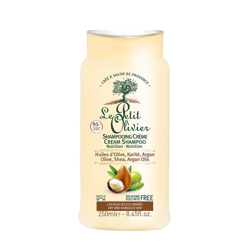 Le Petit Olivier Nourishing Cream Shampoo Olive Shea Argan Oils