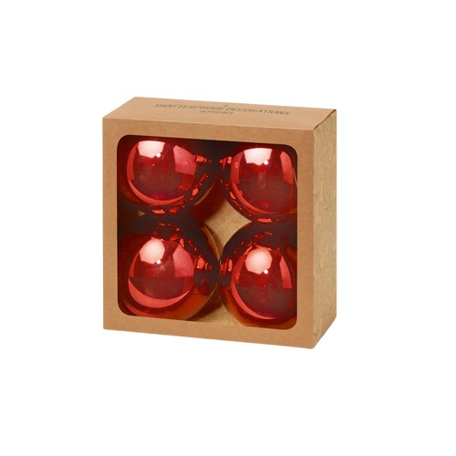 Red Shatterproof Baubles