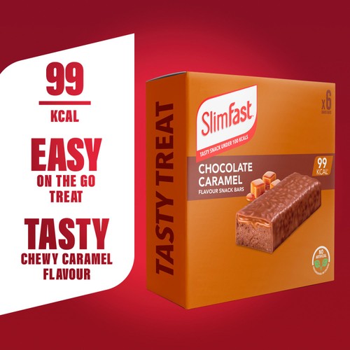SlimFast Chocolate Caramel Treat Bar Multipack