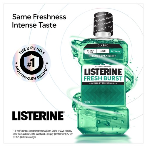 Listerine Fresh Burst Intense Spearmint Classic Mouthwash