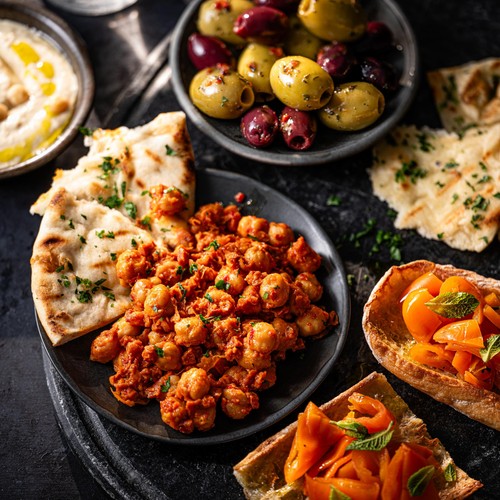 M&S Dressed Chickpeas and Chorizo