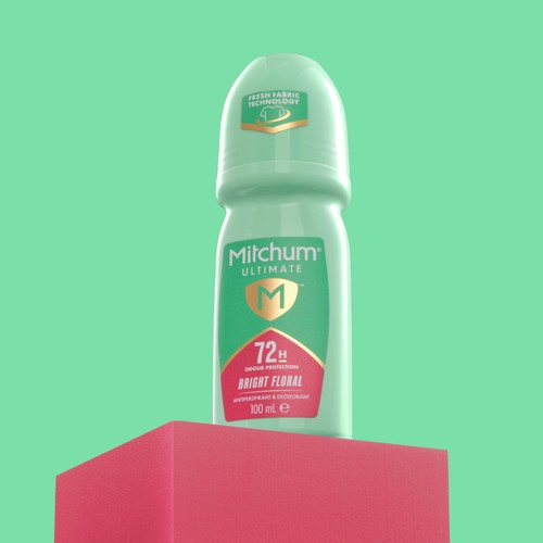 Mitchum Female Ultimate 72H Roll-On, Bright Floral