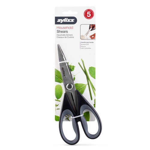 Zyliss Black Kitchen Scissors, 22.5cm