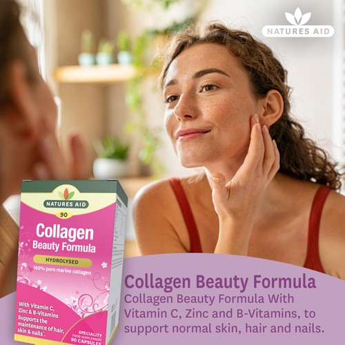 Natures Aid Collagen Beauty Formula Supplement Capsules 