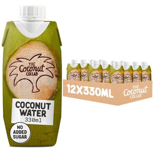 Coconut Collab 100% Pure Coconut Water 12 x 330ml