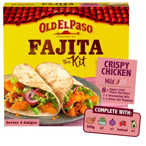 Old El Paso Mexican Oven Baked Crispy Chicken Fajita Kit