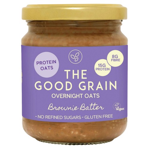 The Good Grain High Protein Overnight Oats Brownie Batter