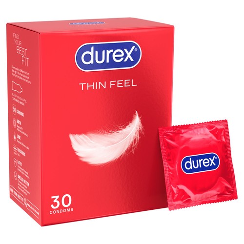 Durex Thin Feel Condoms Enhanced Sensitivity Regular Fit