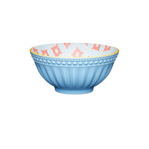 KitchenCraft Pale Blue Detailed Ceramic Bowl