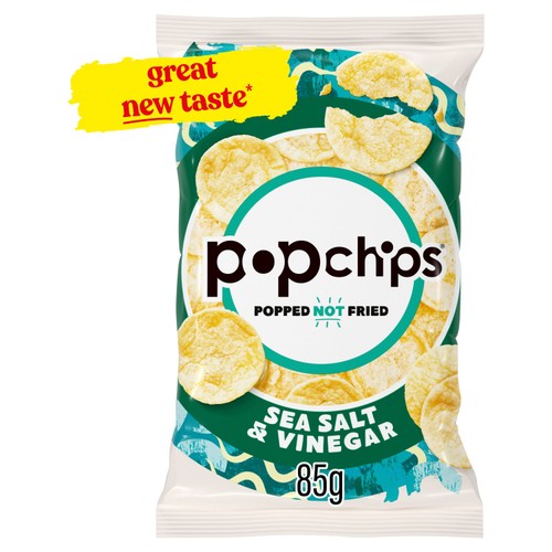popchips Sea Salt & Vinegar Sharing Crisps