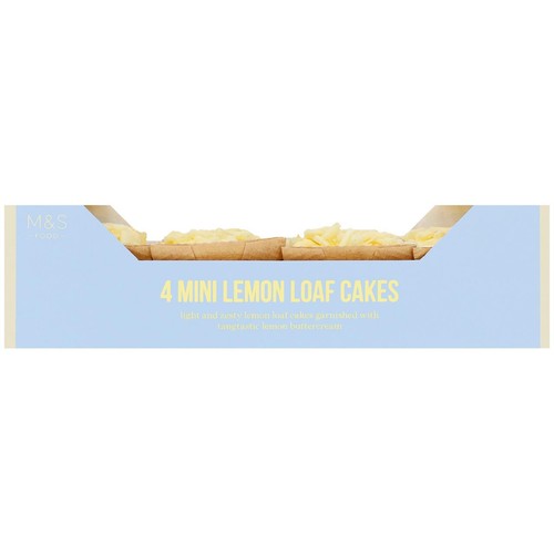 M&S 4 mini lemon loaf cakes