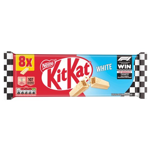 KitKat 2 Finger White Chocolate Biscuit Bar, Multipack