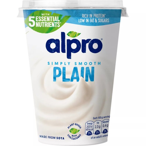 Alpro Plain Natural Dairy Free Soya Yoghurt Alternative