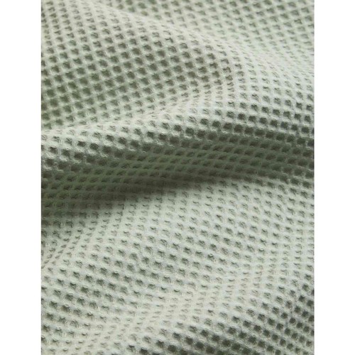 M&S Washed Cotton Waffle Bedding Set, Sage, Single