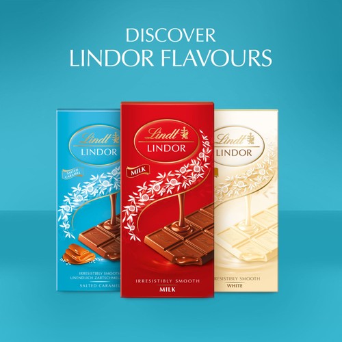Lindt Lindor Milk Salted Caramel Chocolate Bar