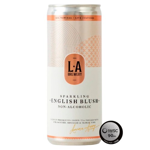 L.A Brewery Non-Alcoholic Sparkling English Blush Kombucha