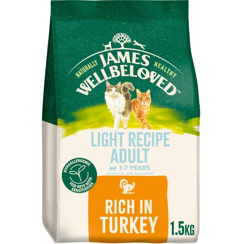 James Wellbeloved Light Adult Dry Cat Food Turkey