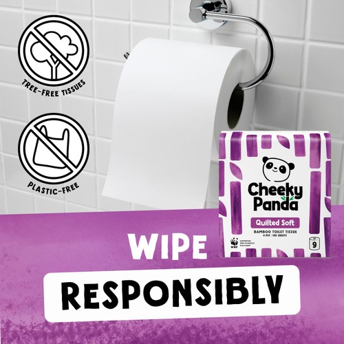 The Cheeky Panda Luxury Quilted Bamboo Toilet Tissue