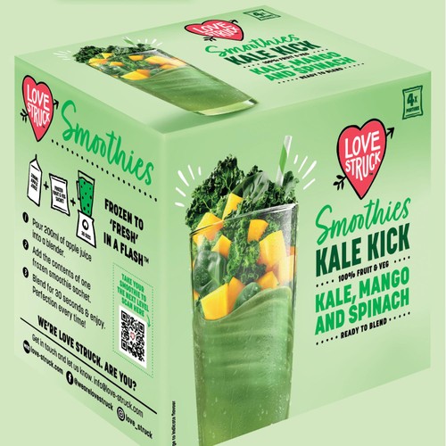 Love Struck Kale Kick Kale, Spinach, Mango