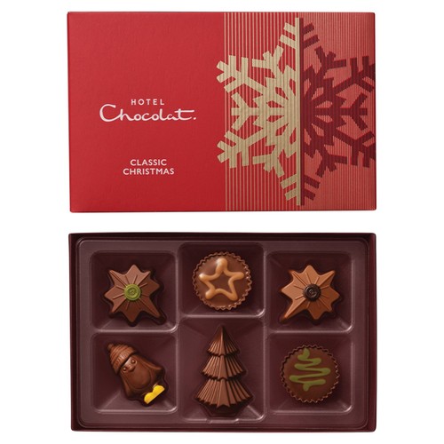 Hotel Chocolat Classic Christmas 6-Piece Boxed Chocolate Selection