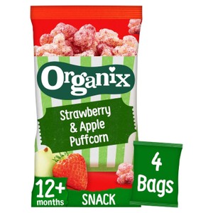 Organix Strawberry & Apple Puffcorn 4x10g