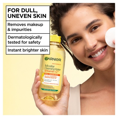Garnier Micellar Vitamin C Water For Dull Skin Brightening Face Cleanser