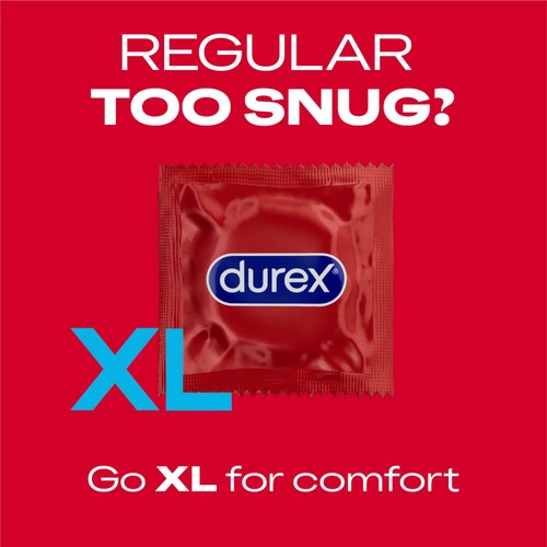 Durex Thin Feel XL Condoms More Sensitivity Wide Fit