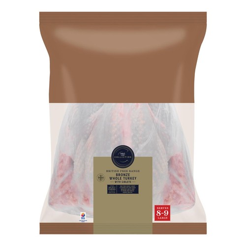M&S Collection Free Range Bronze Whole Turkey with Giblets