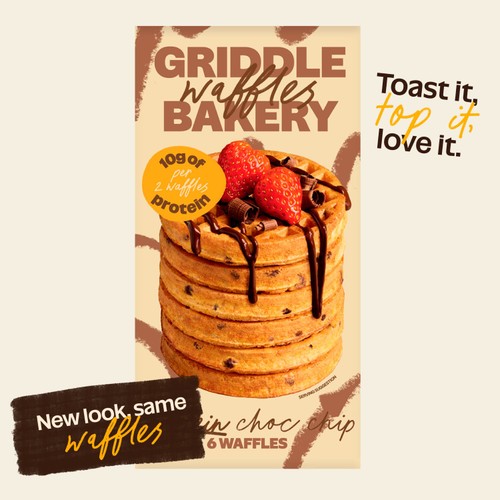 Griddle Bakery Choc-Chip Protein Waffles