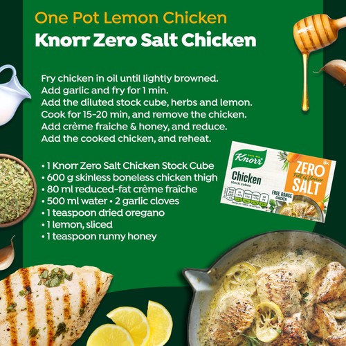 Knorr 8 Chicken Zero Salt Stock Cubes