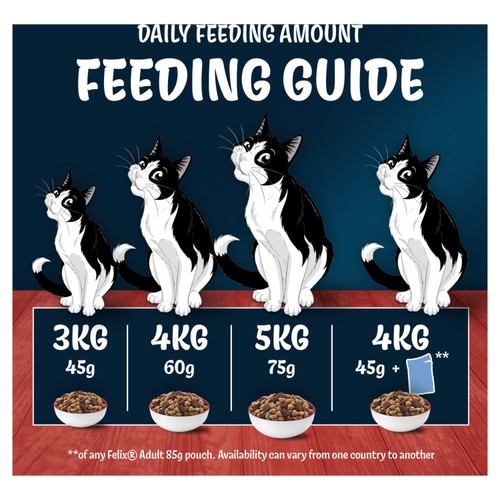 Felix Doubly Delicious Beef Chicken & Vegetables Dry Cat Food