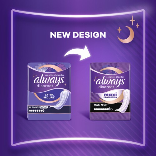 Always Discreet Incontinence Pads Ultimate Night
