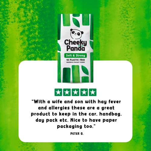 Cheeky Panda Natural Bamboo Pocket Tissue 