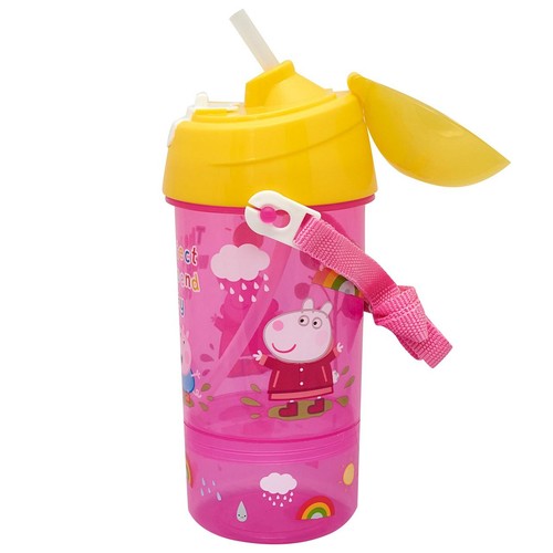 Peppa Pig Perfect Day Sip and Snack Bottle